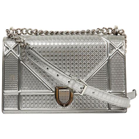 silver diorama bag